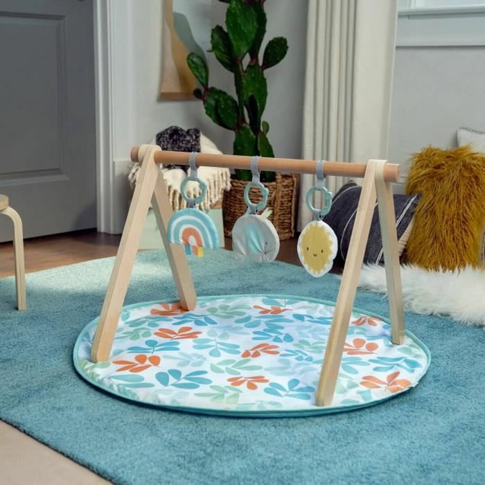 Ingenuity Tapis d'éveil Sun Valley avec arche de jeu en bois