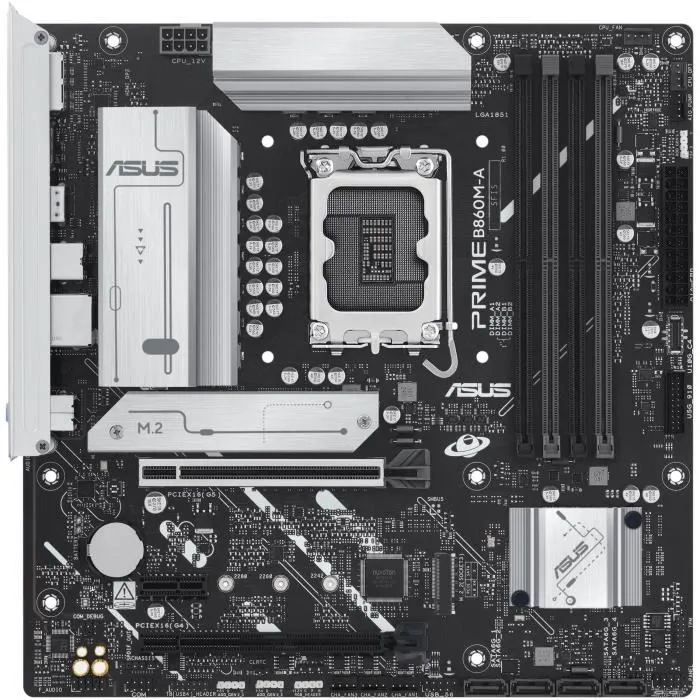 ASUS Carte mère PRIME B860M-A-CSM micro ATX, Intel B860, Socket LGA 1851, support DDR5, M.2, 2.5 Gigabit Ethernet ASUS Carte mère PRIME B860M-A-CSM micro ATX, Intel B860, Socket LGA 1851, support DDR5, M.2, 2.5 Gigabit Ethernet