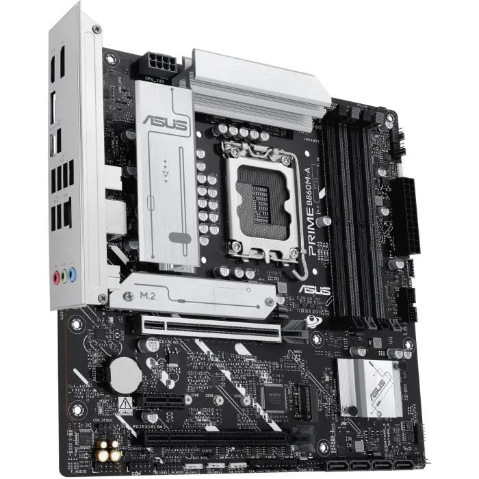 ASUS Carte mère PRIME B860M-A-CSM micro ATX, Intel B860, Socket LGA 1851, support DDR5, M.2, 2.5 Gigabit Ethernet ASUS Carte mère PRIME B860M-A-CSM micro ATX, Intel B860, Socket LGA 1851, support DDR5, M.2, 2.5 Gigabit Ethernet