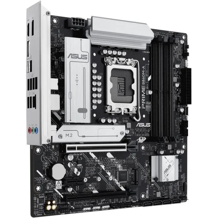 ASUS Carte mère PRIME B860M-A-CSM micro ATX, Intel B860, Socket LGA 1851, support DDR5, M.2, 2.5 Gigabit Ethernet ASUS Carte mère PRIME B860M-A-CSM micro ATX, Intel B860, Socket LGA 1851, support DDR5, M.2, 2.5 Gigabit Ethernet