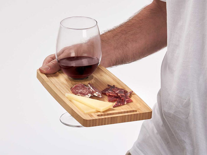 Kinvara Bandeja Aperitivo Bambu 26 x 1.5 x 14.5 cm (Set de 12)