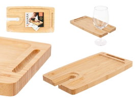 Kinvara Bandeja Aperitivo Bambu 26 x 1.5 x 14.5 cm (Set de 12)