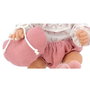 Berjuan Baby Smile - Poupée Fille en Vinyle Articulée avec Bonnet Rose - 30 cm - Figurine Jouet
