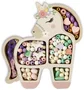 Sycomore - Coffret Créatif de Perles en Bois Licorne - 170 Perles Pastel, 3m de Fil et Sac de Rangement - Pour Enfants dès 4 Ans - Idée Cadeau