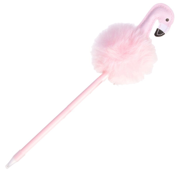 Creatrice de Genie Stylo Flamant ou Licorne avec Pompon, Encre Bleue Creatrice de Genie Stylo Flamant ou Licorne avec Pompon, Encre Bleue