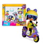 Famosa Pinypon TOP Figure avec Moto, Casque et Lunettes - Jouet Recommandé à Partir de 4 Ans