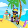 Famosa Pinypon TOP Figure avec Moto, Casque et Lunettes - Jouet Recommandé à Partir de 4 Ans