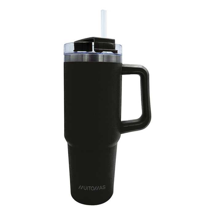 Muitomas Bouteille d'eau Noir Acier inoxydable Muitomas Bouteille d'eau Noir Acier inoxydable