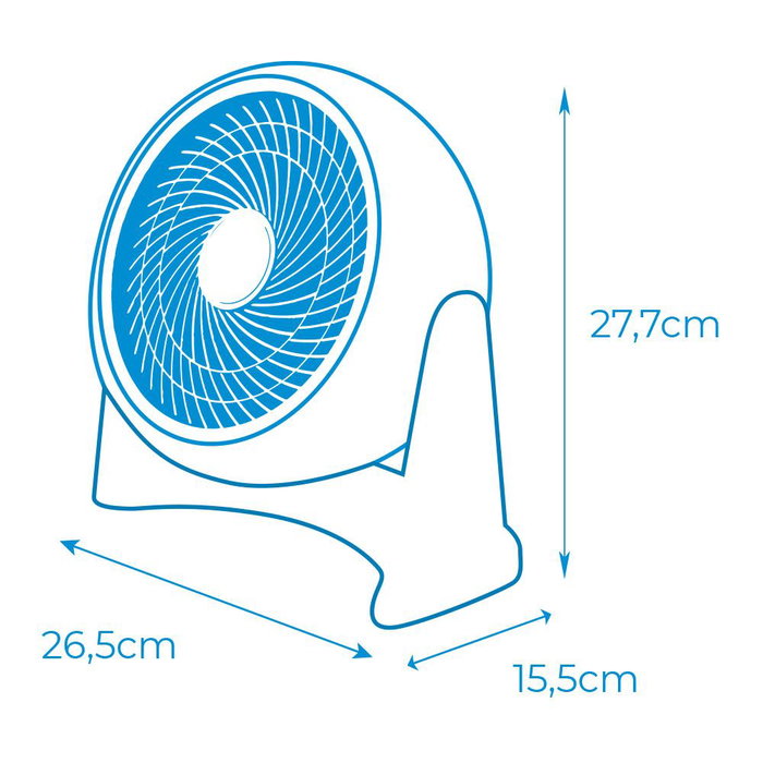 EDM Product Ventilateur Mural EDM Sol Blanc 50 W EDM Product Ventilateur Mural EDM Sol Blanc 50 W