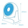 EDM Product Ventilateur Mural EDM Sol Blanc 50 W
