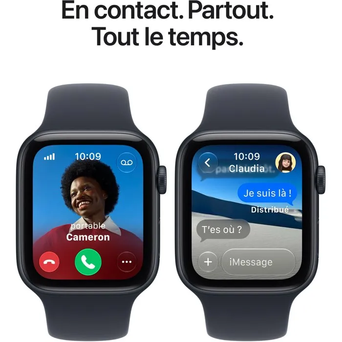 Apple Watch SE 3 GPS + Cellular - 44mm - Boîtier Midnight Aluminium - Bracelet Navy Blue Sport Band - S/M