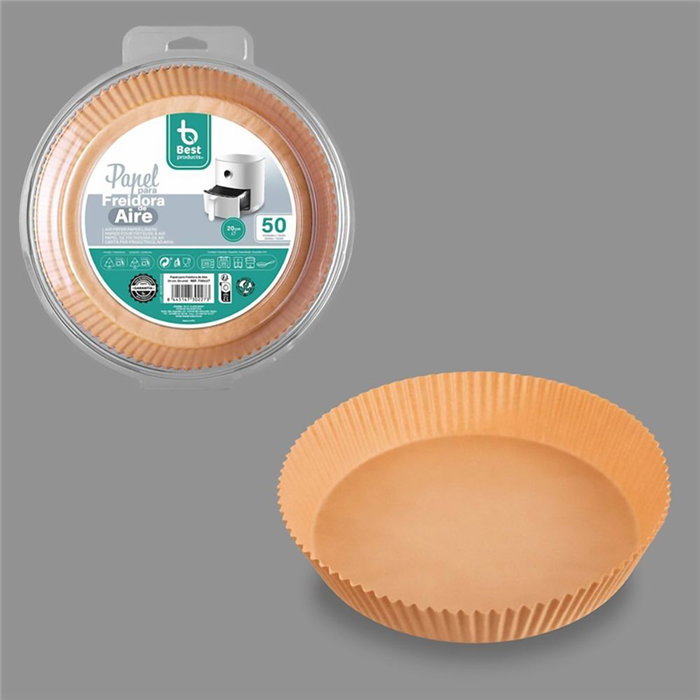 Papier pour friteuse à air Best Products Green 730227 Ø 20 cm Rond 50 Unités Papier pour friteuse à air Best Products Green 730227 Ø 20 cm Rond 50 Unités