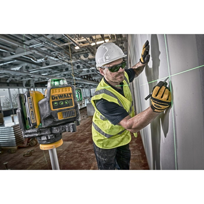 DEWALT DCE089D1G-QW Niveau laser autonivelant 3 lignes 360° vert