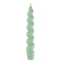 CERABELLA Bougie Spirale 9 N16 Verte 2,3x17cm (Lot de 4)