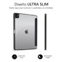 Subblim Clear Shock Case Coque Folio pour iPad Pro 13 M4 7e Génération, Protection Anti-Choc Transparente avec Support et Emplacement Apple Pencil, Noir