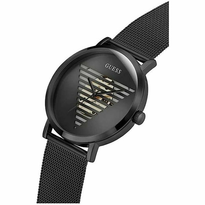 GUESS GW0502G2 Montre pour Homme en Acier Inoxydable Noir