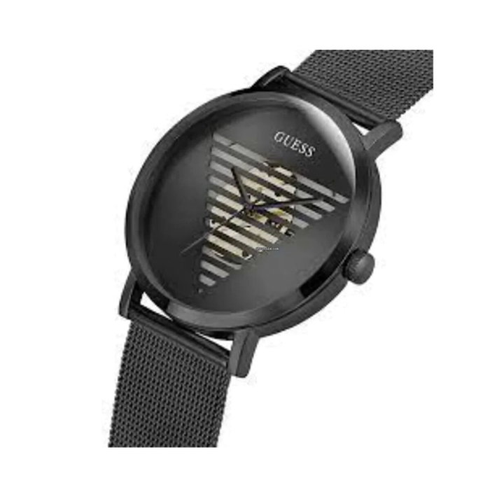 GUESS GW0502G2 Montre pour Homme en Acier Inoxydable Noir