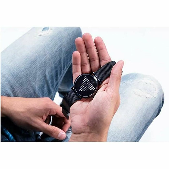 GUESS GW0502G2 Montre pour Homme en Acier Inoxydable Noir
