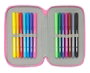 Safta Plumier triple 37 pièces Gabby's Dollhouse "Confetti" 12.5x19.5x5.5 cm - Boîte de rangement pour enfants à partir de 3 ans