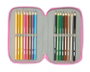 Safta Plumier triple 37 pièces Gabby's Dollhouse "Confetti" 12.5x19.5x5.5 cm - Boîte de rangement pour enfants à partir de 3 ans