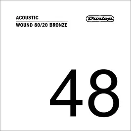 DUNLOPST Cuerda Acústica 80/20 Bronze .048