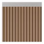 Acudam Rideau de porte modèle Ferrara opaque marron-marfil 90 x 210 cm