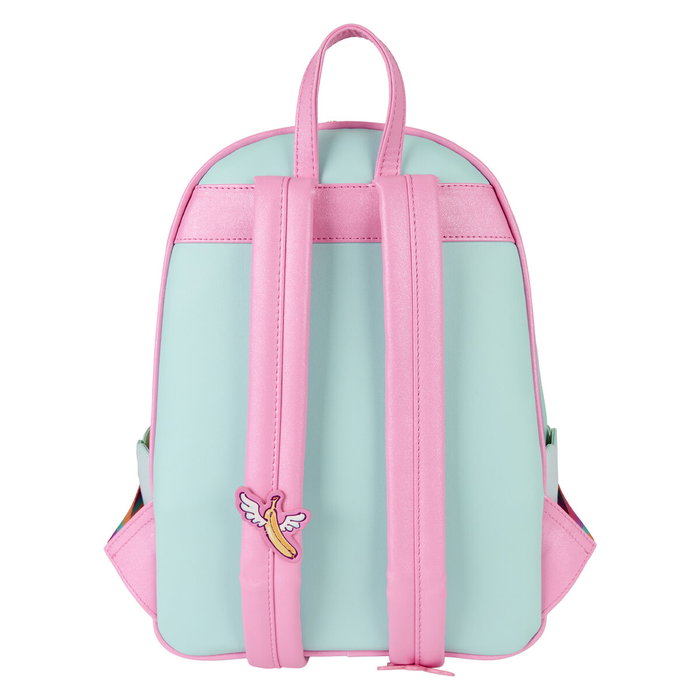 Loungefly Sac à dos Fluffy Unicorn Minions 30 cm - Sac à dos licorne peluche Minions (30,48 x 10,16 x 22,86 cm)