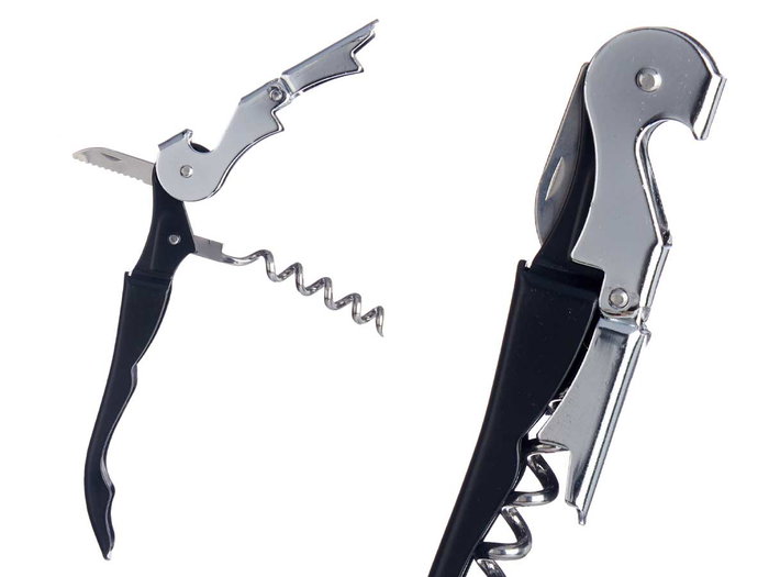 KINVARA Abridor Metalico Negro, Negro-Plata