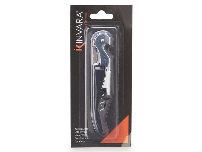 KINVARA Abridor Metalico Negro, Negro-Plata