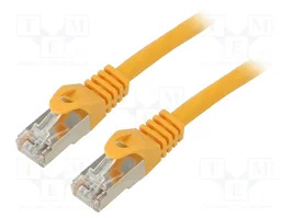 LANBERG Cordon de raccordement Cat 6 F/UTP 10m jaune RJ45