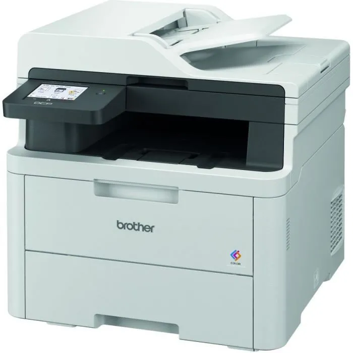 Brother DCP-L3560CDW - Imprimante laser couleur multifonction 3 en 1 avec recto verso automatique, WiFi, Ethernet et écran couleur