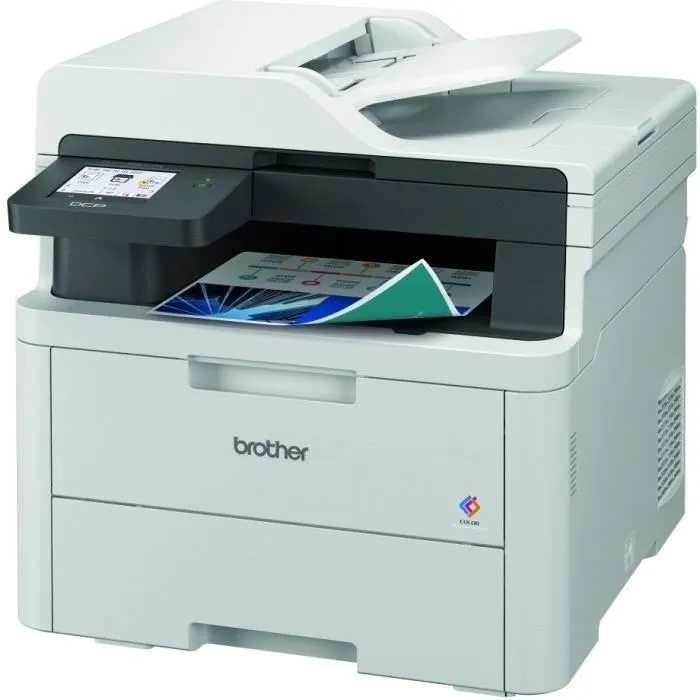 Brother DCP-L3560CDW - Imprimante laser couleur multifonction 3 en 1 avec recto verso automatique, WiFi, Ethernet et écran couleur