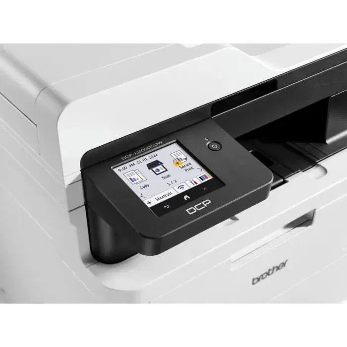 Brother DCP-L3560CDW - Imprimante laser couleur multifonction 3 en 1 avec recto verso automatique, WiFi, Ethernet et écran couleur
