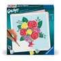 Ravensburger CreArt 25520 - Peinture par numéros adulte, Bouquet de roses, 20x20 cm, Loisir créatif, Dès 12 ans