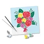 Ravensburger CreArt 25520 - Peinture par numéros adulte, Bouquet de roses, 20x20 cm, Loisir créatif, Dès 12 ans