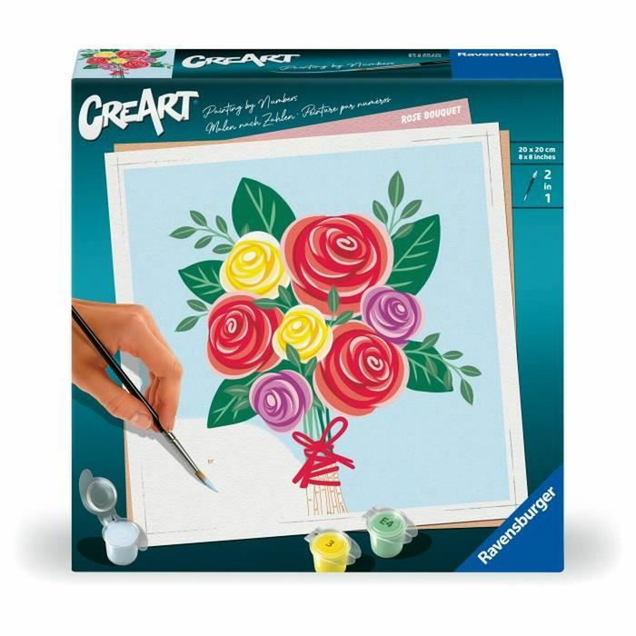 Ravensburger CreArt Bouquet de roses 20x20 cm Ravensburger CreArt Bouquet de roses 20x20 cm
