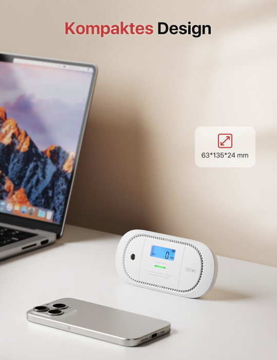 X-Sense Détecteur de monoxyde de carbone XC01-R Blanc