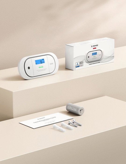 X-Sense Détecteur de monoxyde de carbone XC01-R Blanc