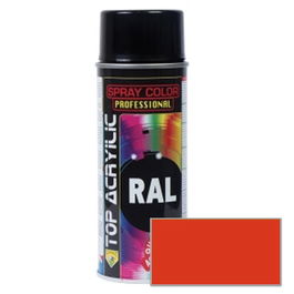TOP ACRYLIC Peinture Acrylique Spray Nja/Sangre Ral-2002 400ml Finition Brillante