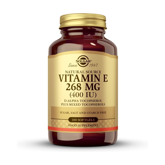 SOLGAR Vitamine E 400 UI 268 mg, 100 capsules molles SOLGAR Vitamine E 400 UI 268 mg, 100 capsules molles