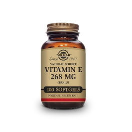 SOLGAR Vitamine E 400 UI 268 mg, 100 capsules molles