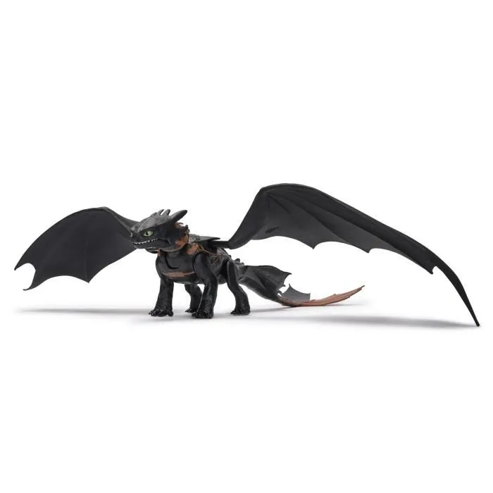 Spin Master Figurine interactive Krokmou Dragons Movie 35 cm - Crache du feu, sons et lumières, piles incluses