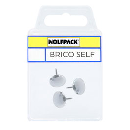 WOLFPACK LINEA PROFESIONAL Punaises Brico-self nickelées Nº10, 10 mm