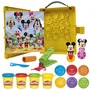 Play-Doh Coffret de Pâte à Modeler Portatif Crée une Histoire Disney Junior Mickey & Minnie - Loisirs Créatifs Enfant dès 2 Ans
