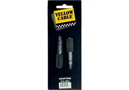 YELLOWCAB Adaptateur jack mâle standard 6,5 mm vers femelle 3,5 mm