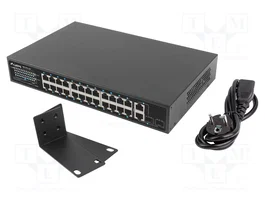 LANBERG RSFE-24P-2C-360 Switch Ethernet Gigabit/Fast Ethernet PoE+, noir