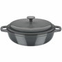 GSW Cocotte en fonte massive Ronde Grey Shadow 30 cm Gris