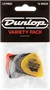 Dunlop Pack Variety Light & Medium - 12 Médiators assortis Nylon, Max-Grip, Celluloid, Gator Grip, Tortex, Ultex