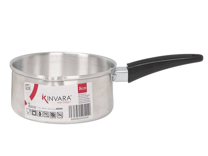 KINVARA Cazo en aluminium 14cm, Plata, 1 l