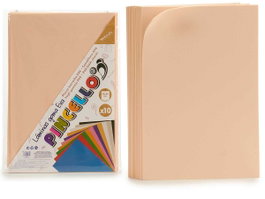 Pincello Lot de 10 Feuilles Gommettes Eva Couleur Chair 20 x 30 cm (Set de 24)